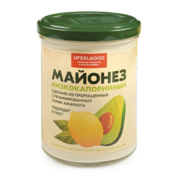 Майонез низкокалорийный постный Ufeelgood, 450мл - купить с доставкой ...