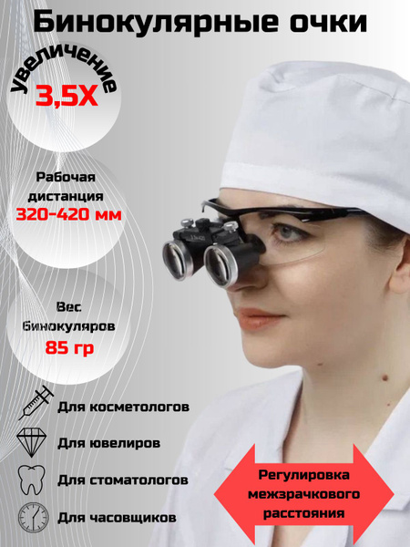 Бинокулярные очки-лупы 3.5х-420 - купить с доставкой по выгодным ценам ...