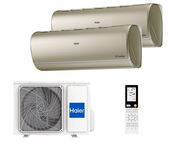 Мульти сплит-система на 2 комнаты (25+25 м2) Haier Jade gold - купить ...