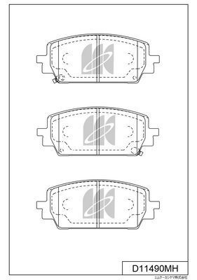 KASHIYAMA Kолодки тормозные передние HYUNDAI SANTA FE (2200cc,2500cc,3500cc) <AUS,ME> 22-