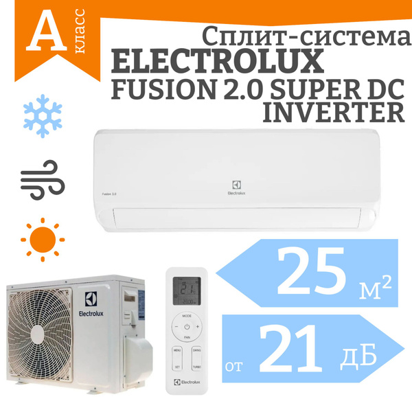 Характеристики Сплит система кондиционер Electrolux FUSION 2.0 SUPER DC ...