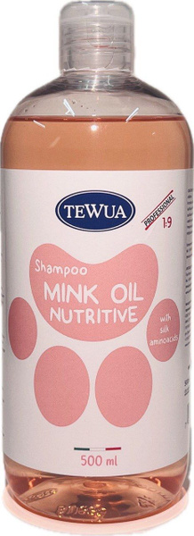 Tewua питательный шампунь с норковым маслом, 500 мл (Концентрат 1:9 - 5 ...