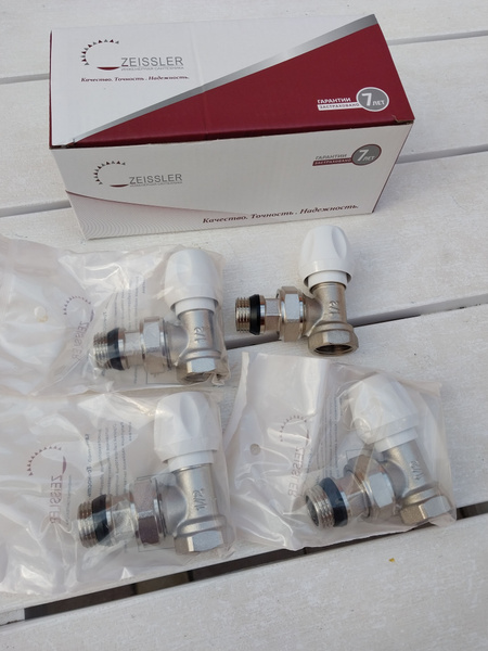 Клапан радиаторный 1/2" регулировочный (верхний) угловой Zeissler (Кран ...