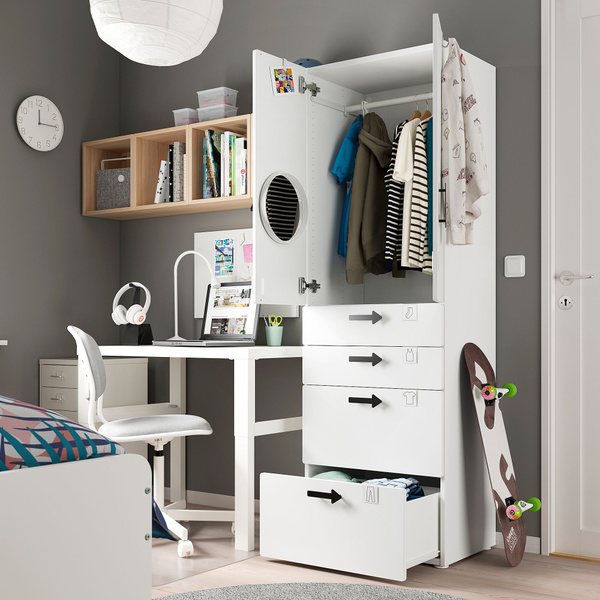 Панель накладная IKEA SMASTAD СМОСТАД 60x55 см белый купить на OZON по ...