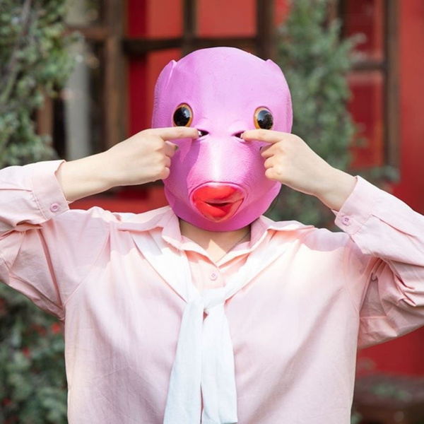 Маска монстра с рыбьей головой и капюшоном из лягушки - купить по ...