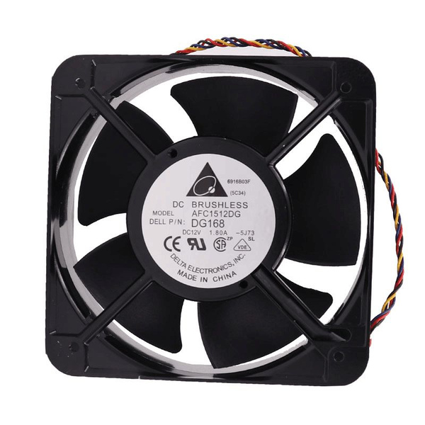 Вентилятор для корпуса майнинг фермы сервер DELTA AFC1512DG 1.80A ...