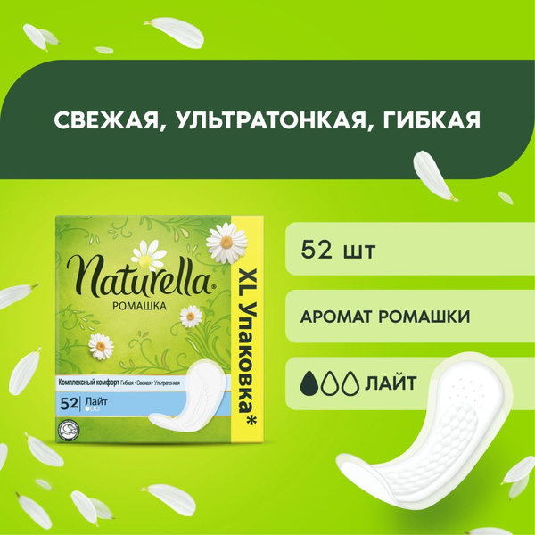 NATURELLA Ароматические женские гигиенические прокладки на каждый день ...