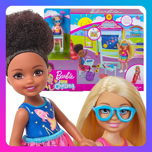 Barbie chelsea doll school playset sale