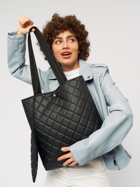 Сумка женская шоппер на кнопке - купить с доставкой по выгодным ценам в ...