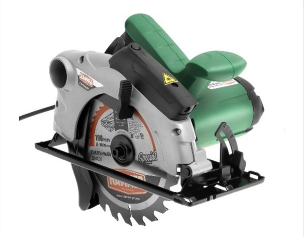Пила циркулярная Hammer Flex CRP1500D 1500Вт 4700об/мин 190x30мм макс ...