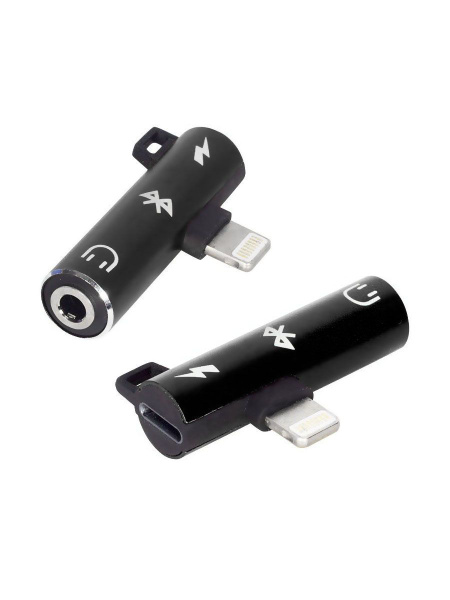 Переходник для iPhone Lightning на mini jack 3.5 + Lighting 8 pin ...