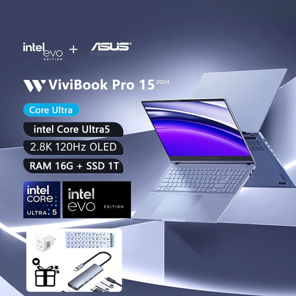 Ноутбук ASUS Vivibook Pro 15, голубой купить по низкой цене: отзывы ...