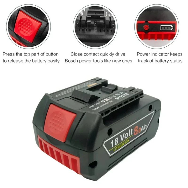 Аккумулятор Bosch 18V 6.0 Ah Литий - ионный аккумулятор - купить с ...