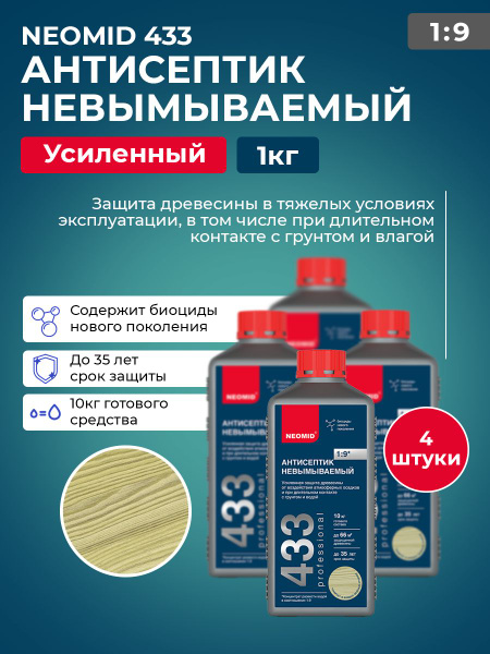Строительный антисептик Neomid Невымываемый - купить по выгодной цене в ...