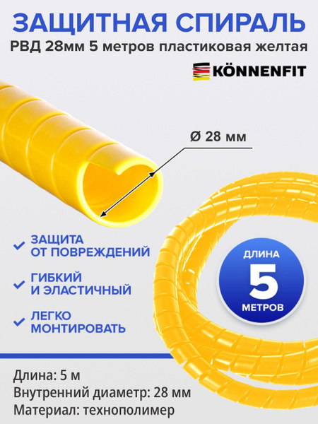 Защитная спираль РВД рукавов, шлангов, тросиков, проводов и кабелей ...
