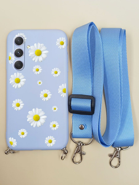 Силиконовый чехол Daisy с плечевым ремнем для Samsung Galaxy A54 5G ...