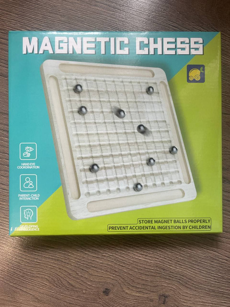 Шахматы с магнитной индукцией / Настольная игра с магнитными шариками ...