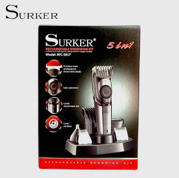 Машинка для стрижки SURKER RFC-5917, черный - купить по выгодным ценам ...