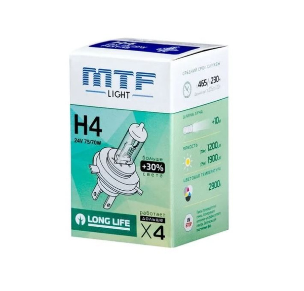 Лампа автомобильная MTF Light 24 В, 1 шт. купить по низкой цене с ...