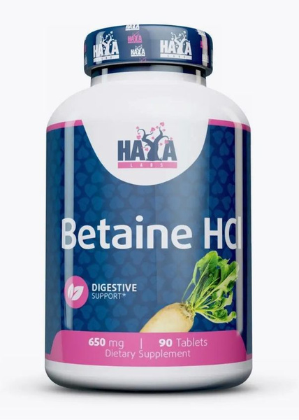 Haya Labs Бетаин. Betaine HCL 650 Mg. 90 Tabs. купить на OZON по низкой ...