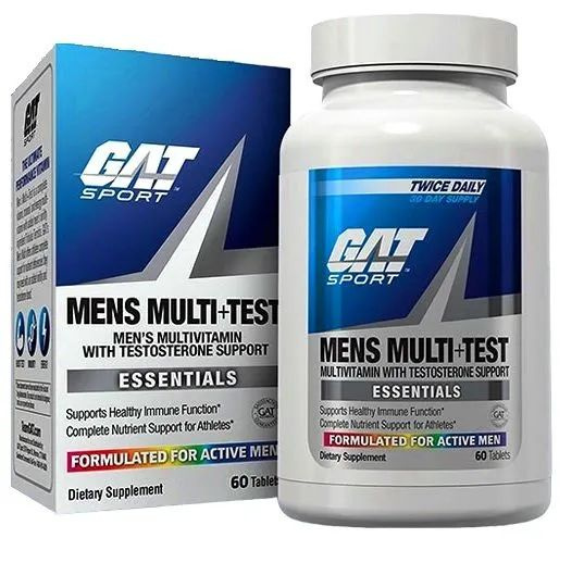 GAT Mens Multi + Test 60 tabs / Менс Мульти + Тест 60 таблеток GAT ...