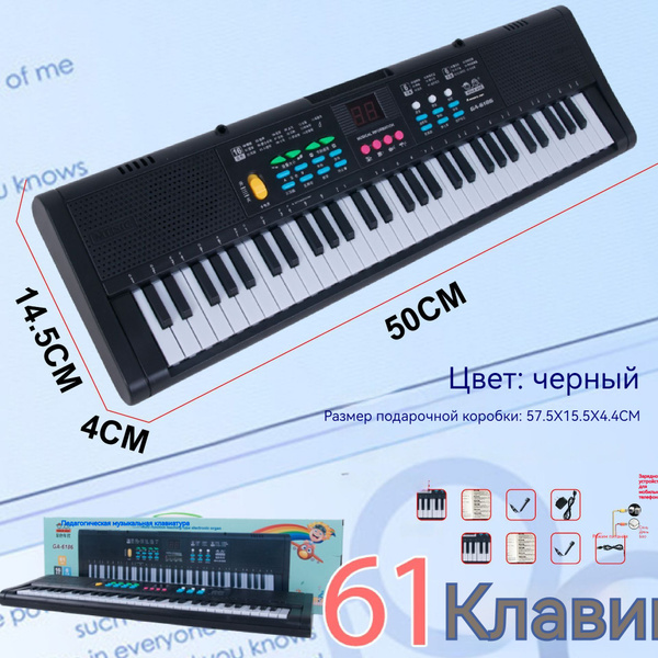 Синтезатор ON Advanced 61 клавиша, черный - купить с доставкой по ...