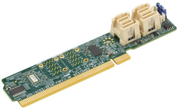 Supermicro AOC-SLG3-2E4R-F PCI-E контроллер дисков NVME U.2 и U.3 ...