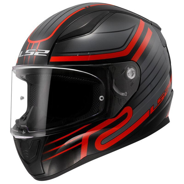 Шлем интеграл для мотоциклистов LS2 FF353 RAPID 2 CIRCUIT Black Red XS ...