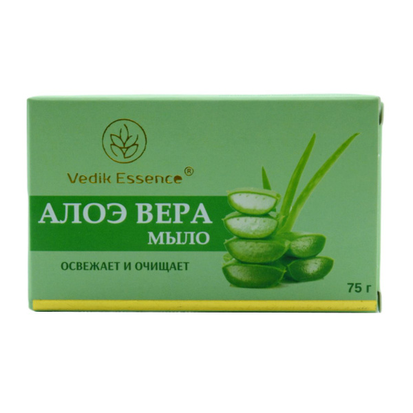 Мыло Vedik Essence Aloe Vera освежающее и очищающее Алое вера, 75 г ...