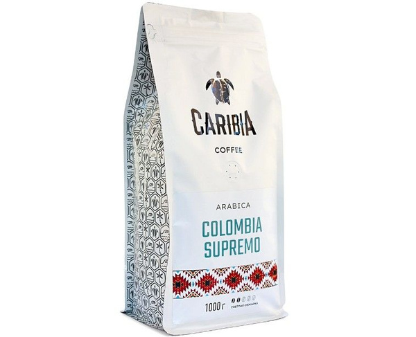 Кофе зерновой Caribia Arabica Colombia Supremo - купить с доставкой по ...