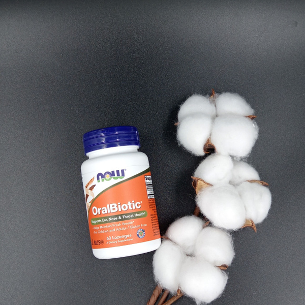 Now Foods OralBiotic 60 Lozenges,Нау Фудс Оралбиотик 60 леденцов ...