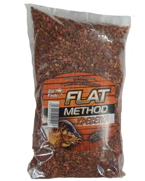 Прикормка "Zil Fish" Flat Method "Креветка" 500г - купить с доставкой ...