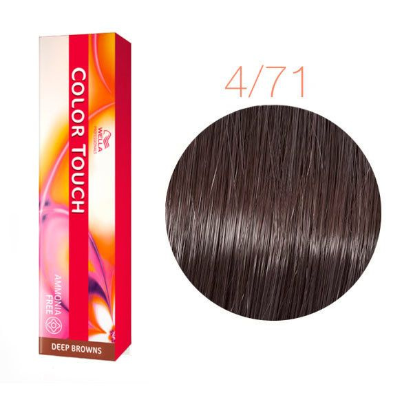 Wella Color Touch 4/71 Крем-краска Коричнево-пепельный 60 мл купить на ...