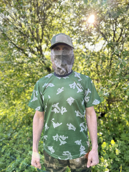 футболка березка, пограничник, камуфляжная. сетчатая, летняя ...