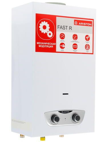 Водонагреватель газовый Ariston FAST R 10 проточный, сталь, 17.8 кВт ...
