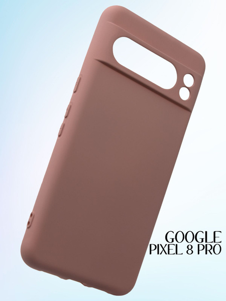 Силиконовый чехол для Google Pixel 8 Pro / Гугл Пиксель 8 Про, пудровый ...