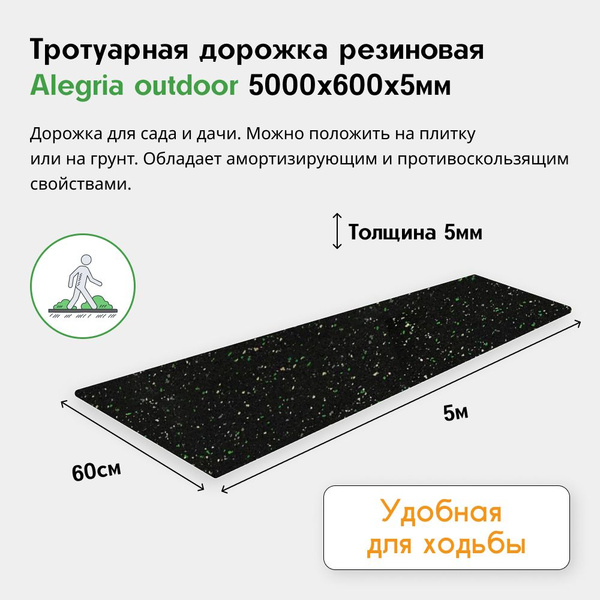 Садовая дорожка Alegria Резина, Резиновая смесь купить по доступной ...