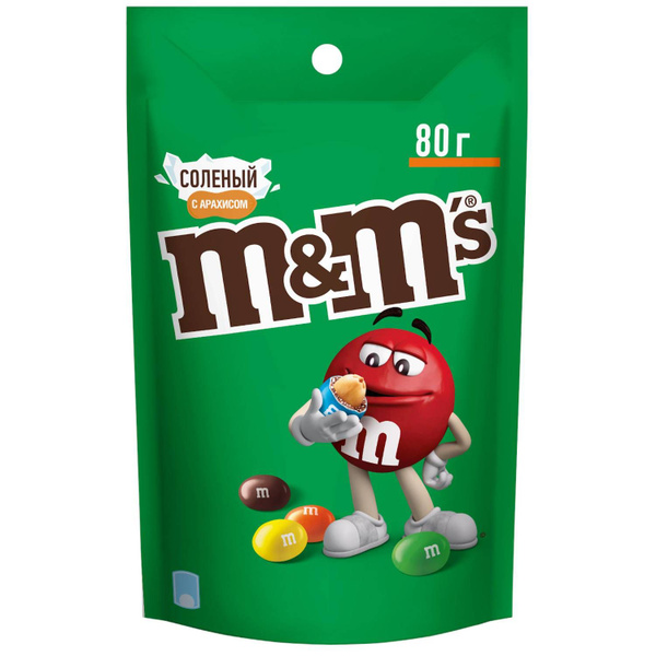 Драже M&M's с соленым арахисом, 80г х 28 шт. - купить с доставкой по ...
