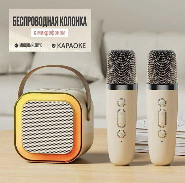 Беспроводная караоке-колонка с микрофонами - купить с доставкой по ...