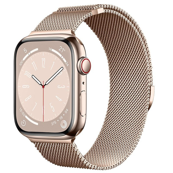 Металлический блочный стальной ремешок для смарт часов Apple Watch ...