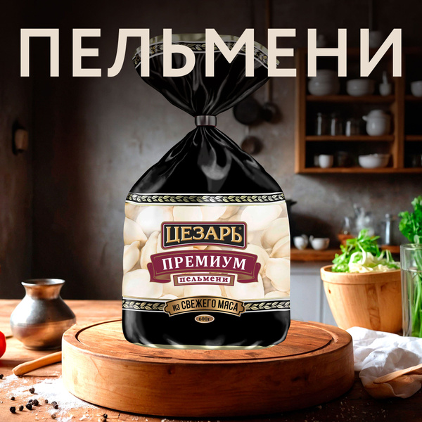 Пельмени замороженные ЦЕЗАРЬ государь Император, категория Б, 800г ...