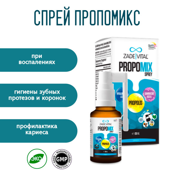 Спрей Пропомикс при воспалении полости рта и горла - купить с доставкой ...