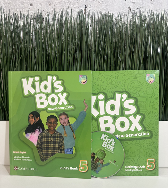 KIDS BOX 5 NEW GENERATION комплект из 2х книг PB+AB+Disc - купить с ...