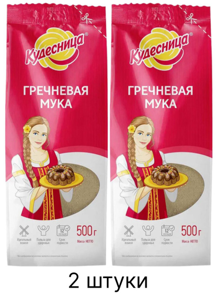 Мука гречневая Кудесница, 500 г - купить с доставкой по выгодным ценам ...