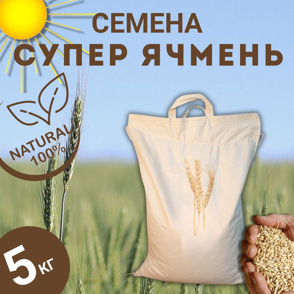 Ячмень для проращивания 5кг, СуперРост - купить с доставкой по выгодным ...