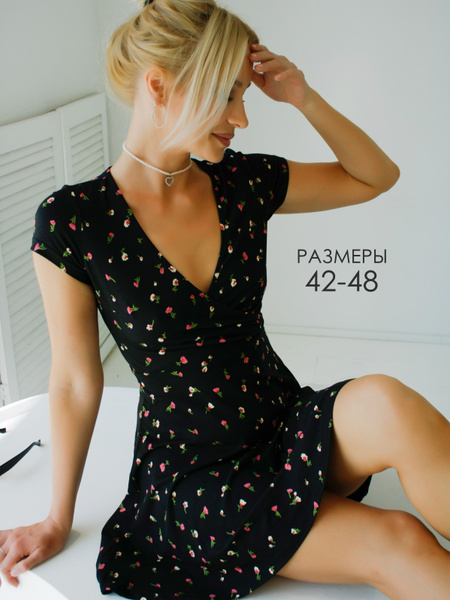 Платье летнее женское, Женский, Лето, размер 44, материал Вискоза ...