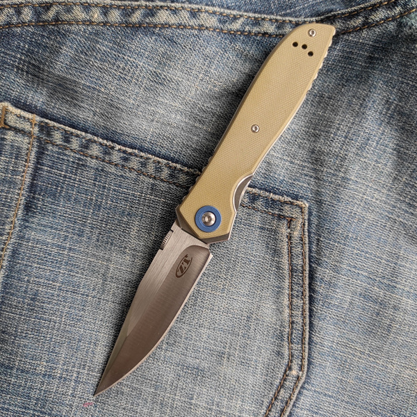 Нож складной MIRCO ZT 0640 EMERSON, БЕЖЕВЫЙ G10 - купить с доставкой по ...