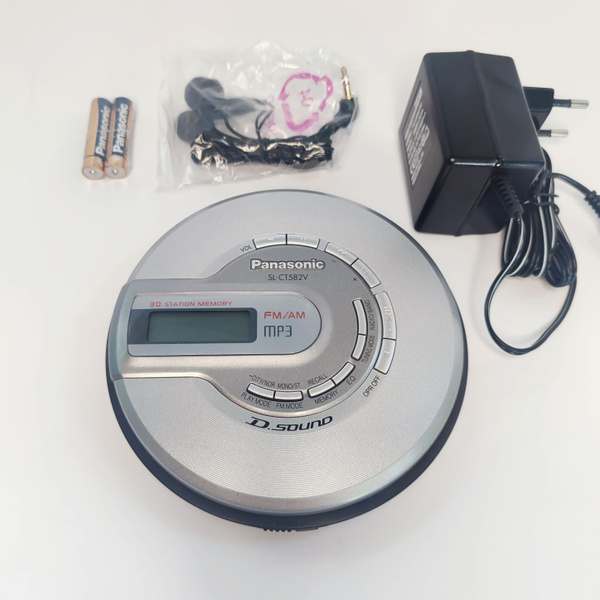 Портативный CD MP3 плеер Panasonic SL-CT582V Ретро СD плеер (с витрины ...