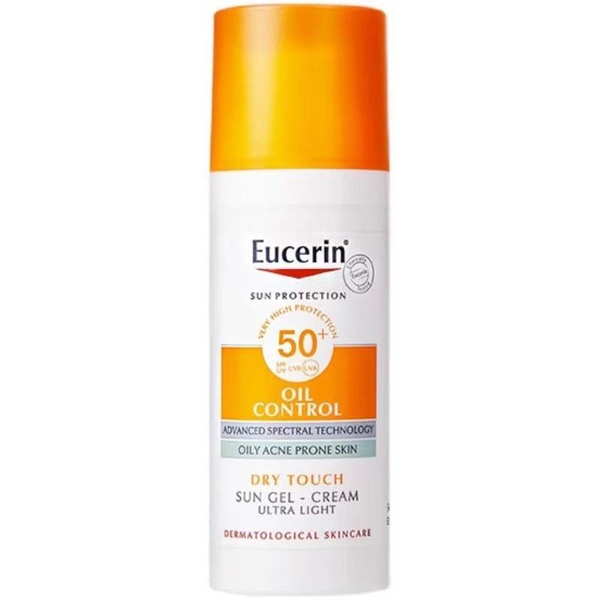 Солнцезащитный гель-крем для проблемной кожи лица SPF 50+ Eucerin Sun ...