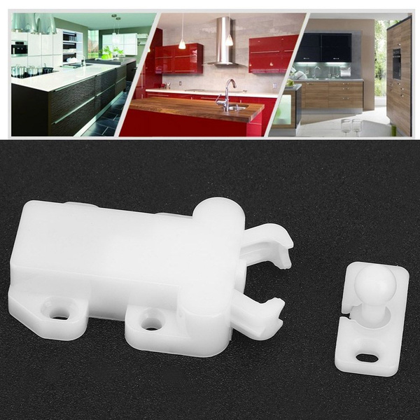 6 комплектов нейлоновых защелок для дверок шкафов, самозапирающиеся ...